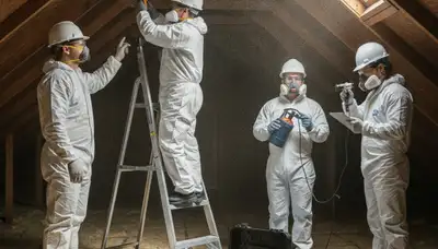 Mold inspection technician assessing moisture damage in Chula Vista, CA home