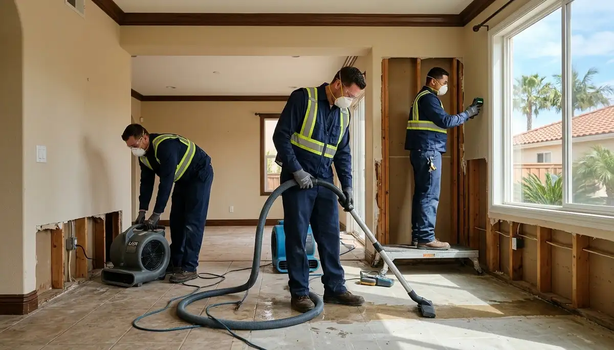 Water damage restoration team serving Chula Vista, CA with professional cleanup and repair services
